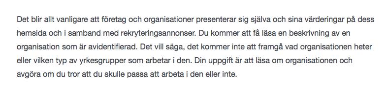 Bilaga Enkäten