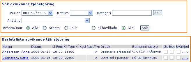 Vid Turbyte hämtas aktuella arbetstider från befintligt schema.
