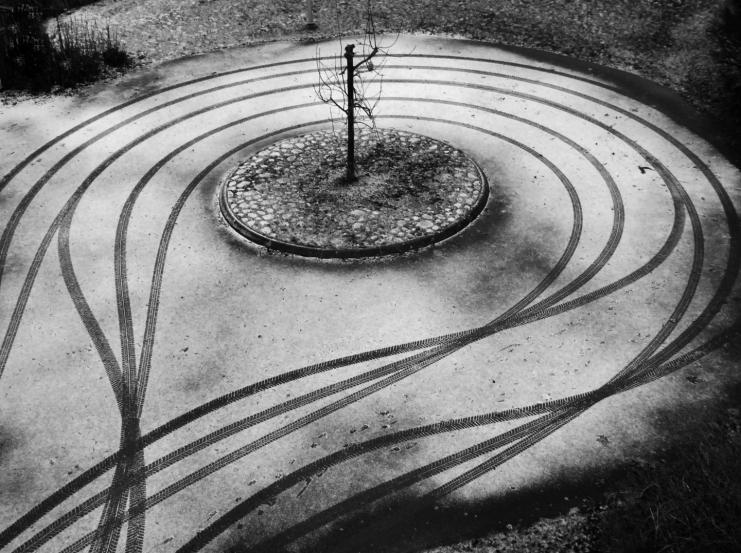 Stängslen, grinden, informationstavlorna gjorde att vi gissade på en djurpark. Men det saknar egentligen betydelse vad den föreställer.