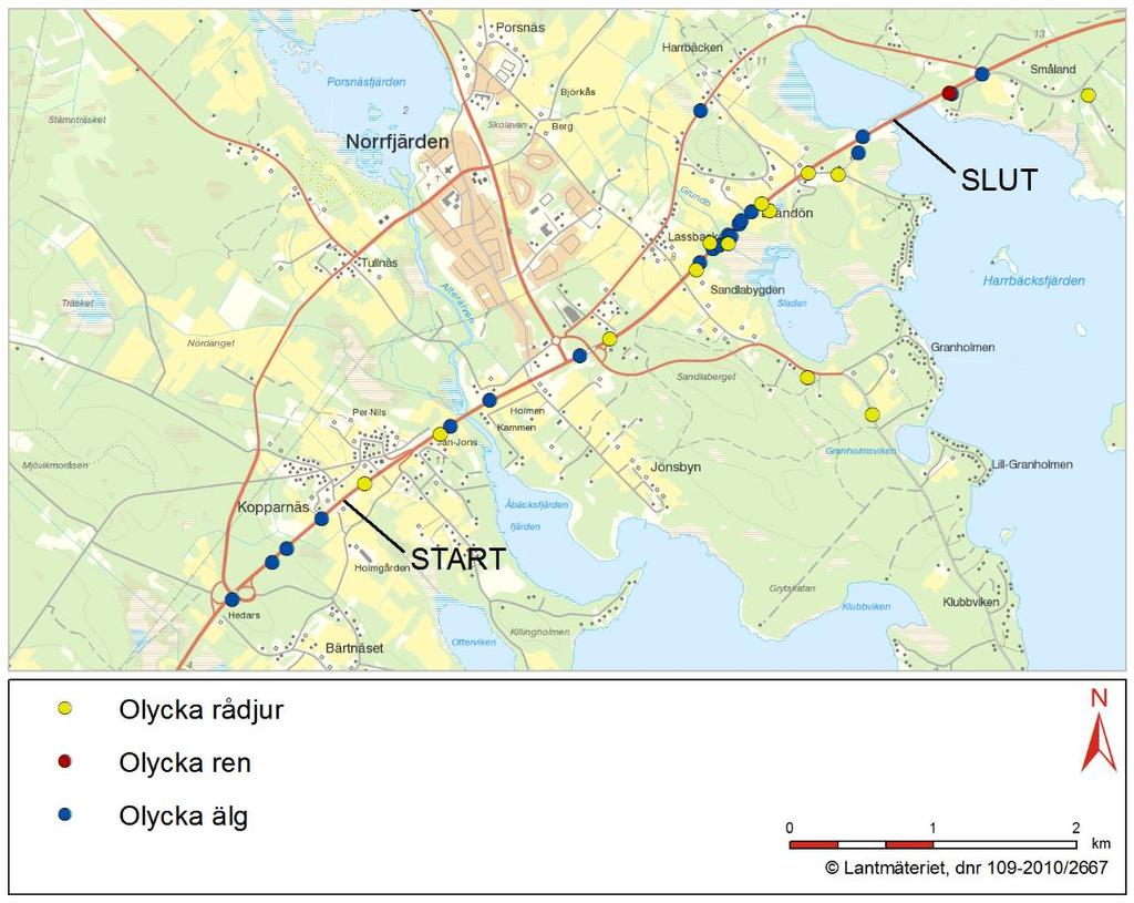 2.3. Tidigare utredningar Vägsträckan mellan Boviken och Rosvik är ombyggd och uppdelad i två etapper: Boviken Norrfjärden och Norrfjärden Rosvik.