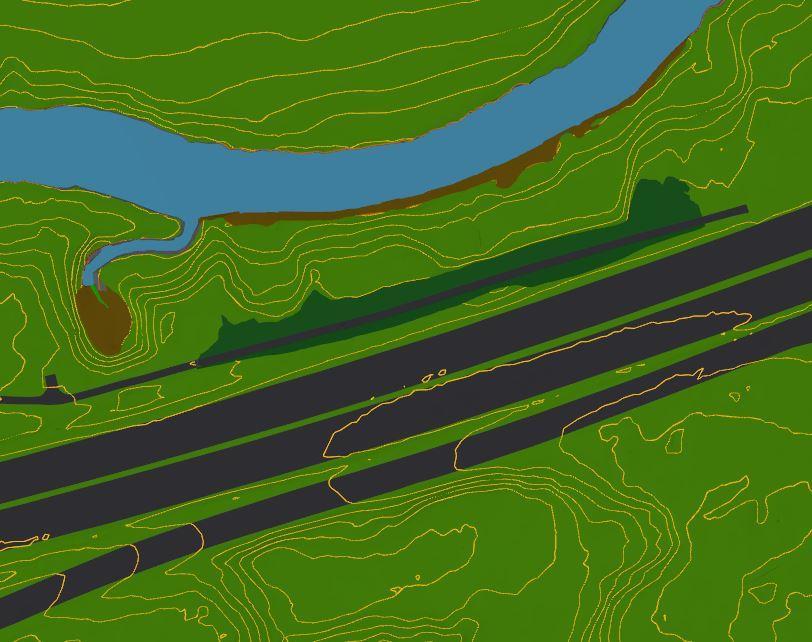 5 Beskrivning av föreslagna åtgärder (sökt alternativ) De planerade åtgärderna inom planerade åtgärdsområdet innebär att: Avschaktning görs på släntkrön (norr om E20).