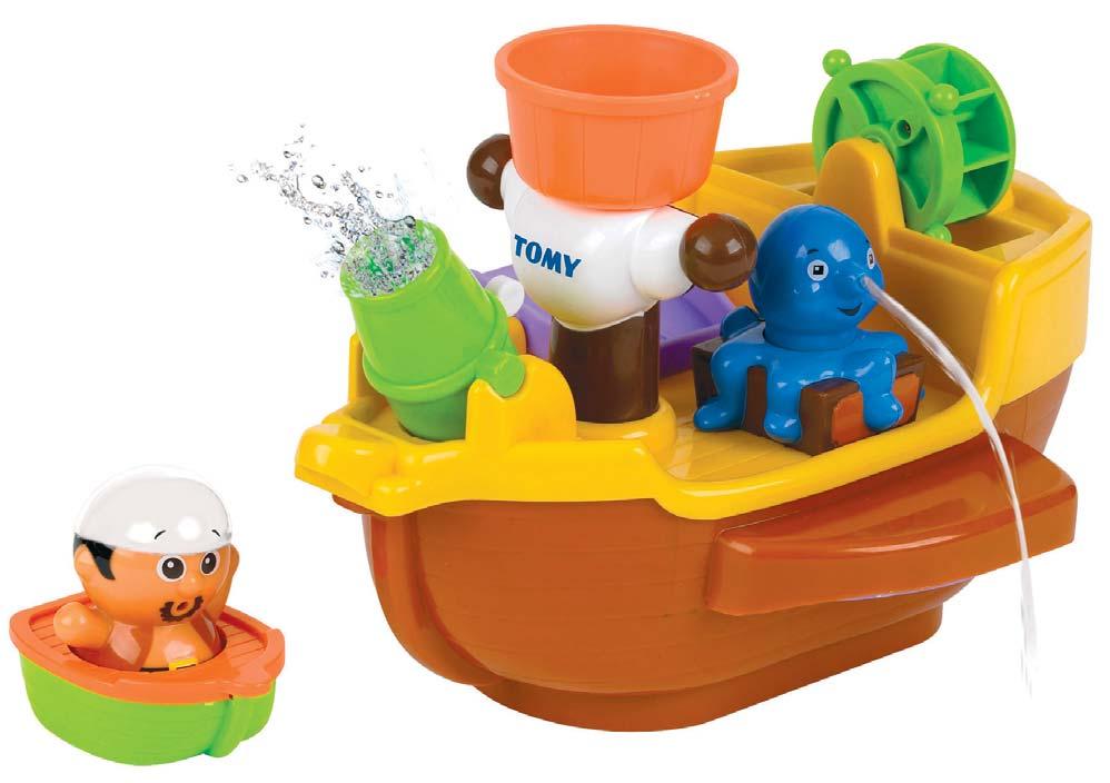 36-E71602 Pirate Ship Bath Toy (3) Häll vatten på