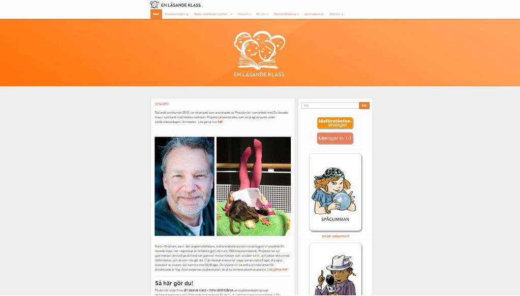 av orange som är en hyperlänk som sedan hänvisar till ett djupare innehåll. Detta kan bero på att webbplatsen har avgränsat dessa rubriker från resterande områden med olika färger.