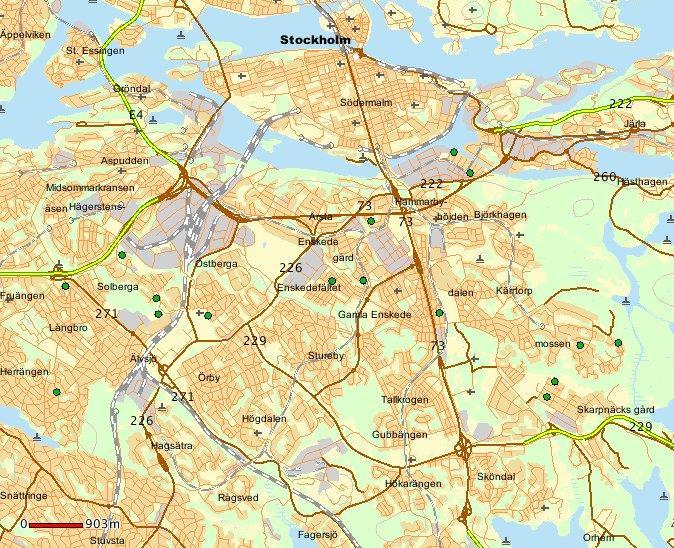 I Lpo Globen ingår stadsdelsområdena Skarpnäck, Enskede-Årsta (Vantör