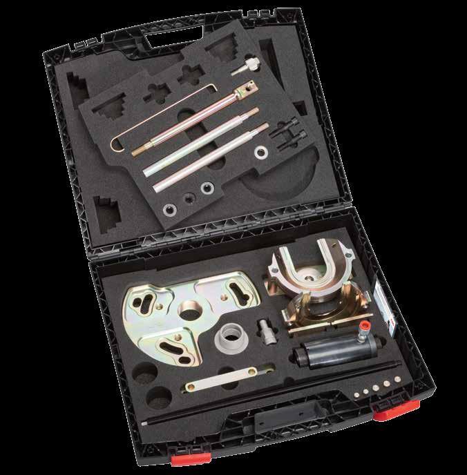 ø = 92 mm (Mercedes-Benz Vito/Viano) 5 Förslutningsskiva för lager ø = 92 mm 6 3 x lettrad bult med skalle M14 x 1,5 7 2 x låssprint med O-ring 8 Hydraulcylinder 17 t 9 Adapter 2 1/4" UNS till M42 x