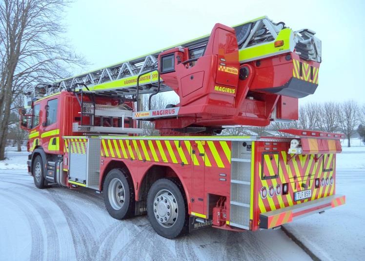 på taket. Alla av LED-typ.