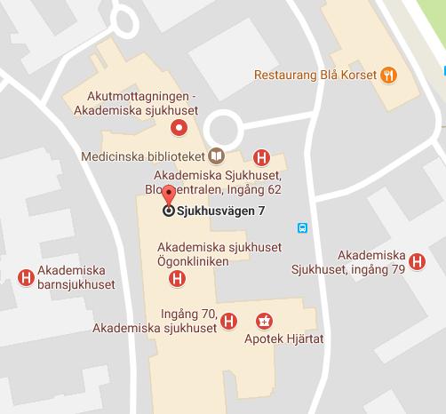 Sjukhus i Uppsala län Fakta Antal: 2 Akademiska sjukhuset Lasarettet i