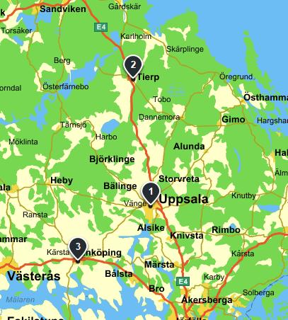 Servicekontor och arbetsförmedlingar i Uppsala län Fakta Servicekontor och digitala servicepunkter: Försäkringskassan, Skatteverket