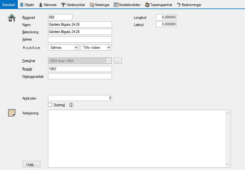 Lägg upp/redigera fastighet, byggnad (inkl förvaltare och område) - Lathund, Vitec Hyra OBJEKT