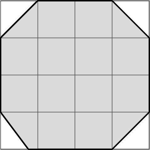 Version 2 Rektangelns omkrets (20 cm) är större än åttahörningens omkrets (ca 13,7 cm). Fyrhörningens omkrets (ca 13,4 cm) är större än triangelns omkrets (ca 12,9 cm).