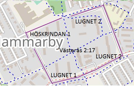 2 KORT OM AKTUELLT OMRÅDE Utbredning av aktuellt området i plan visualiseras i figur 1 och dess läge i Västerås i figur 2.