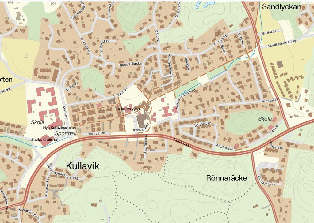 Detalj Kullavik R 180 m R 180 m Kullavik R