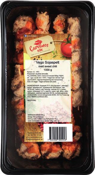 Nr 3069 (0564) Vikt: 2,5 kg Antal/dfp: 1 3 3 1 5 0 0 3 0 6 9 2 VEGO SOJASPETT NATURELLA ST À 100 G