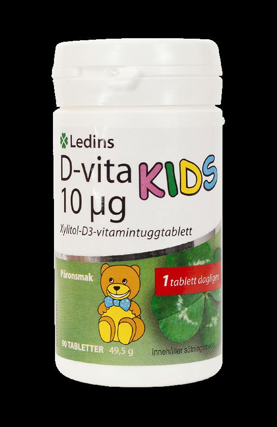 skelettets kondition. D- vitamin bidrar till immunförsvarets normala funktion och till att bibehålla normal benstomme, muskelfunktion och normala tänder.