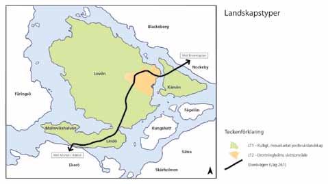 2.4 Landskapet I Förstudien gjordes analyser och beskrivningar av landskapet. Vägplanen utgår från Förstudiens analyser och beskrivningar och fördjupas där det finns behov.