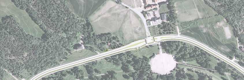 Rörbyvägen Sambandet mellan Hemmet och parken stärks med samma typ av grässkötsel på båda sidor om Ekerövägen. Signalreglerad korsning. Gångväg med bundet grusmaterial.