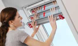 VELUX takfönster. et har både integrerad solcell och batteri. Batteriet laddas dagtid oavsett väder.