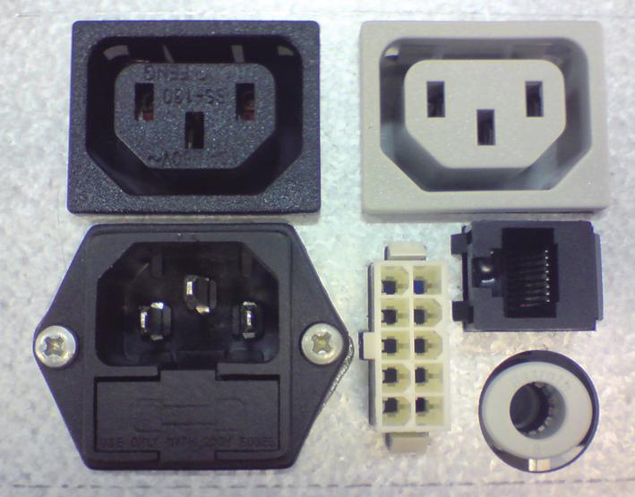 Elektrisk installation Kopplingsschema Alla elektriska anslutningar på brännaren och skruven har snabbkontaktdon enligt nedan. 1. Strömmatning, säkringar 2 x 3,15 AT 2. Till matarskruv 3.