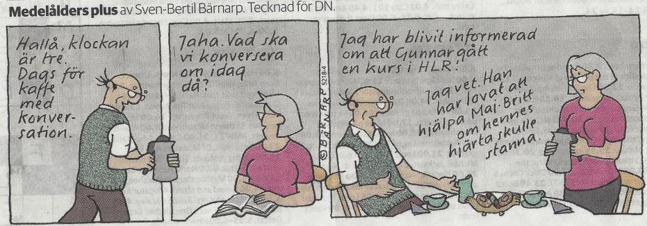 Plötsligt händer det och du är först på plats Alla som vill och kan bör utbilda sig i HLR (HjärtLungräddning).