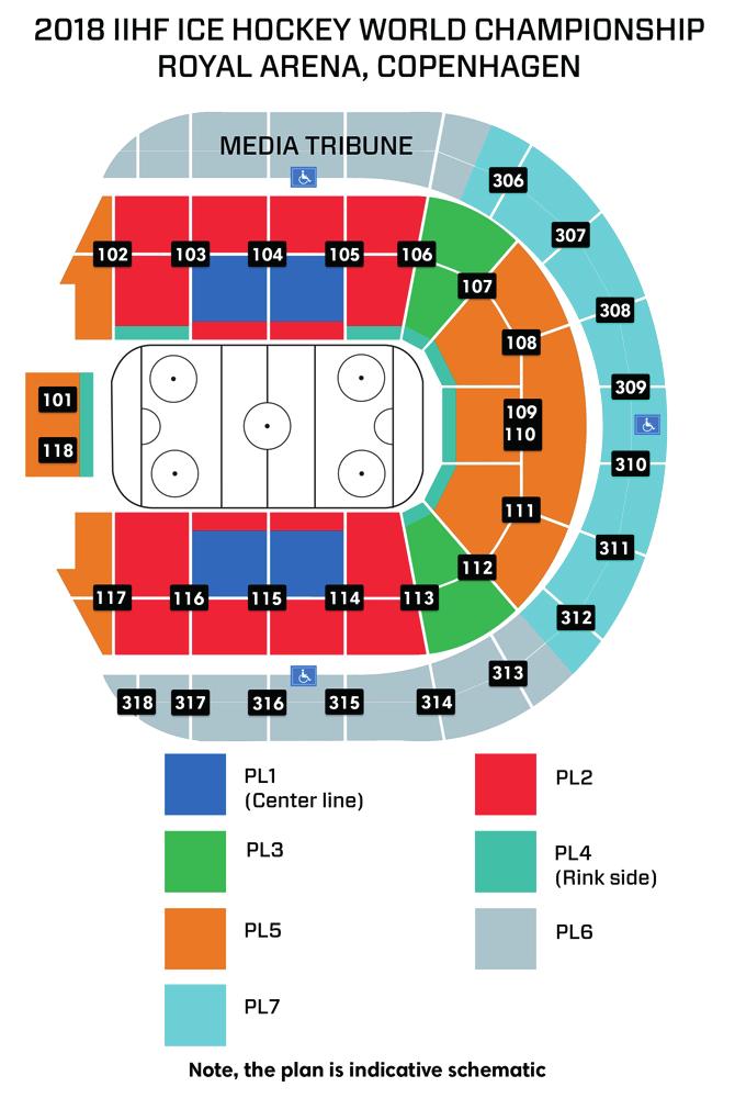 SITTPLATSER I VM-ARENAN Uppgradrig av biljttr. Sktio PL-2 Biljtt.