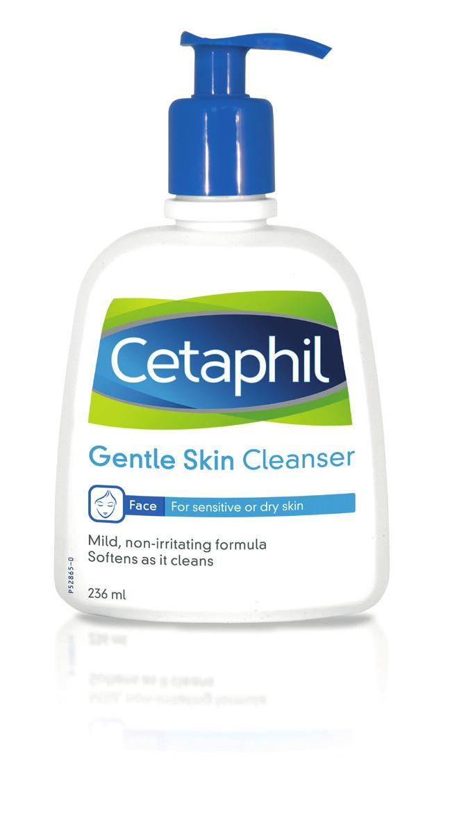 Face För torr och/eller känslig hud Din ansiktssrutin för torr och känslig hud Cetaphil Gentle Skin Cleanser (236 ml) Vår mest kända produkt rekommenderas inte bara av filmstjärnor och fotomodeller