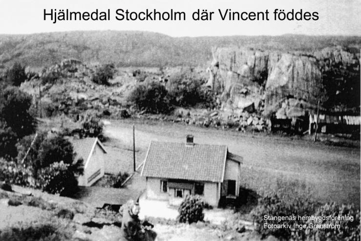 1920 köpte familjen ett hus på Tuntorp, där han bodde större delen av sitt liv. Vincent och 3 av hans 4 bröder gick i sin fars fotspår och blev stenhuggare.