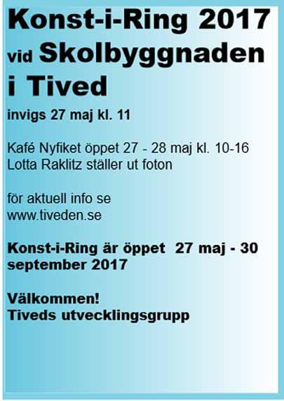 16 Sköna Majs evenemangstidning 2017 Välkomna till Fårgården Åsebol Lördag 20 maj kl. 13 17 Kl. 15.