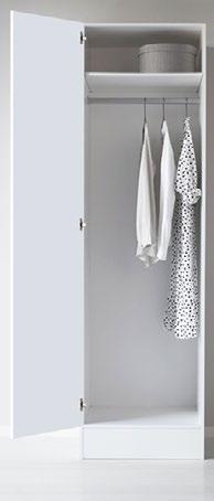 Elfa Vista skjutdörr, Aluminium färgad ram med spegel