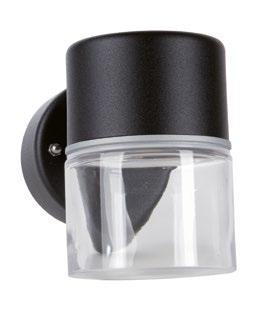 FROST Frost är en enkel och stilren väggbelysning i lackad, varmgalvad stålplåt med frostat eller klart glas. Glaset ger ett fint diffust ljus som sprids mjukt till sin omgivning.