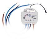 ELKO Wireless produktsortiment Strömbrytare Strömbrytare med fyra knappar som kommunicerar med dimmer eller relä för att styra en eller flera lampor. Mycket låg bygghöjd (14 mm).