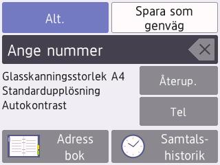 6 Fax Innan du faxar Störning på telefonlinje/voip Om du har problem med att skicka eller ta emot ett faxmeddelande på grund av troliga störningar på telefonlinjen, eller om du har ett VoIP-system,