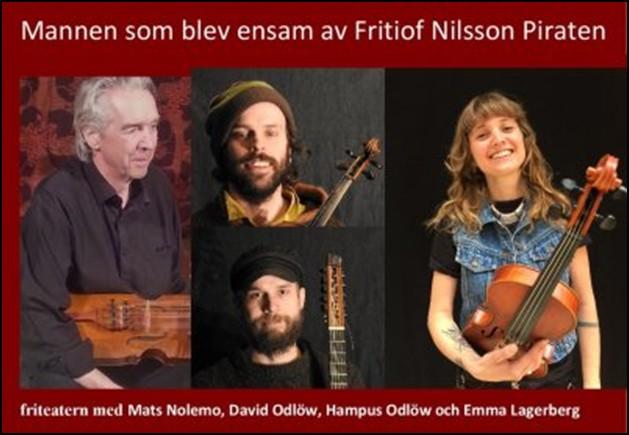 Mannen som blev ensam VÄLKOMMEN Söndag 25 november till Bolmsö församlingshem fredagen den 2 november på kommer Friteatern till Bolmsö med föreställningen Mannen som blev ensam, efter en novell av