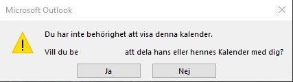 Du kan tilldela någon ökad behörighet genom att svara på en delningsförfrågan via e-post eller manuellt. 1.