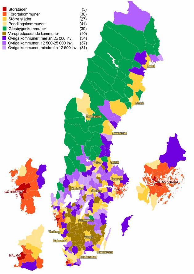 Kommungrupper, Sveriges Kommuner och Landstings Indelning SCB,