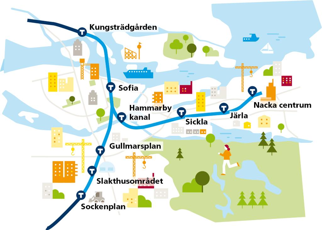 Tunnelbana till Nacka och söderort Sammanställning av inkomna synpunkter i