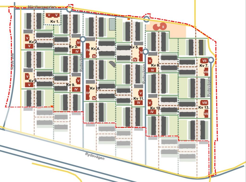 Gatunät, gång- och cyltrafi Gång och cyl, grönsa och utmiljör, Stratgis Arittur 017-03-30 Huvuddln av områdt angörs via