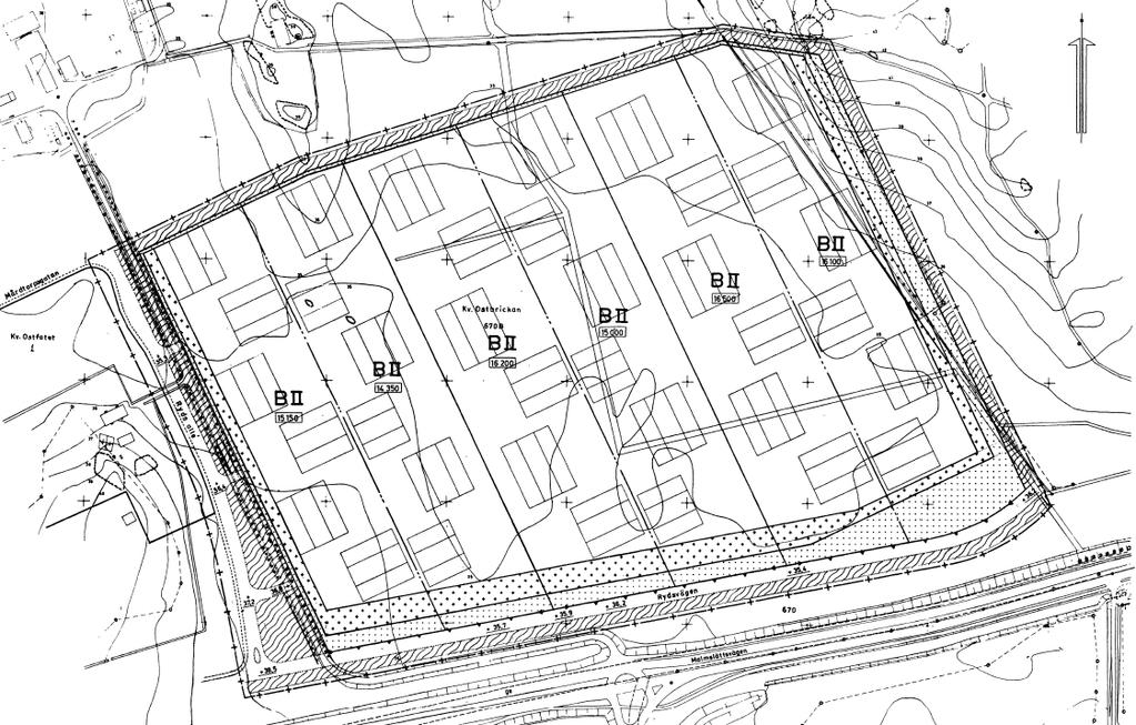 Högst två våningar tillåts och vind får int inrdas. Högsta byggnadshöjd för bostad är 7,5 m och för omplmntbyggnad,8 m.