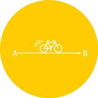 Cykelvägen sk h skyltr som uppmärksmmr cyklistern på exempelvis hinder och nslutningr Snbbt, tryggt och säkert Genhet