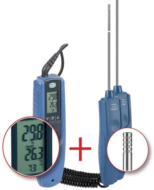3 Aktiv elektrod RH-T 37 BL Den aktiva elektroden RH-T 37 BL är en exakt termohygrometer för snabb mätning av relativ luftfuktighet och lufttemperatur.