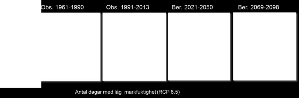 Lokala analyser visar också på att ökad nederbörd och ökade flöden kan bidra till ökad sedimenttransport och erosion i slänter och raviner.