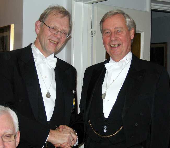 Ej med i bild: V Storsire Sven Nyberg, Storsekreterare Tommy Persson från 170 Albertus Pictor, Storskattmästare Leif