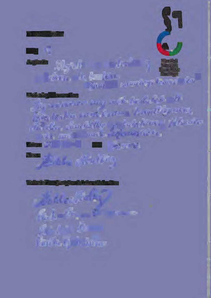 i RESERVATION Till Angående: e J-, A f J J l. J J'~~ 5:'(?~!-;S r-e OfA]VI.