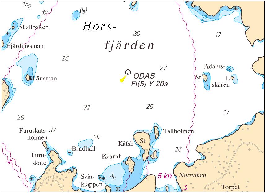 2015-04-16 7 Nr 542 Visas ej i ENC. Bsp Stockholm S 2013/s18, s19, s35, s37 Försvarsmakten, Utö. Publ. 15 april 2015 * 10304 Sjökort: 616, 6162 Sverige. Norra Östersjön. Stockholms S skärgård.