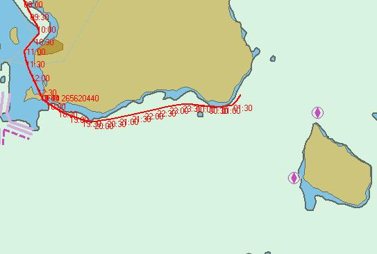 På morgonen den 30 januari gick den nya ägaren till Skagen för att lägga in nya mattor i inredningen. Santos af Öckerö kom samma eftermiddag tillbaka till Hönö.