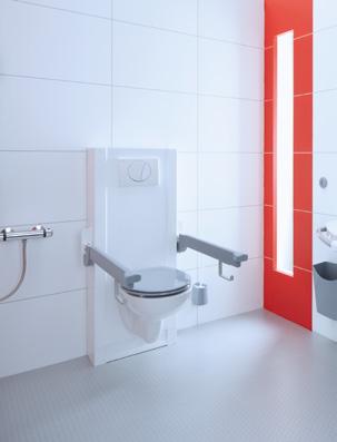 1350 1350 1150 1150 B BANO Bano höjdjusterbar kasset/cistern Valfri placering av elektrisk brytarpanel. Höjden från golv till wc-skålens porslinskant, kan justeras mellan 410 och 610 mm.