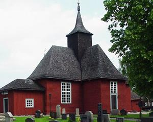 Eurotourism Se & göra Brandstorps kyrka. Foto: Pia Lindberg en heltäckande matta på marken.
