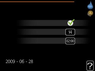 Meny 2.9 avancerat Meny avancerat har orange text och är avsedd för den avancerade användaren. Denna meny har flera undermenyer. avancerat 2.9 periodisk höjning varmvattencirk. Meny 2.9.1 periodisk höjning period Inställningsområde: 1-90 dagar Fabriksinställning: 14 dagar aktiverad periodisk höjning2.