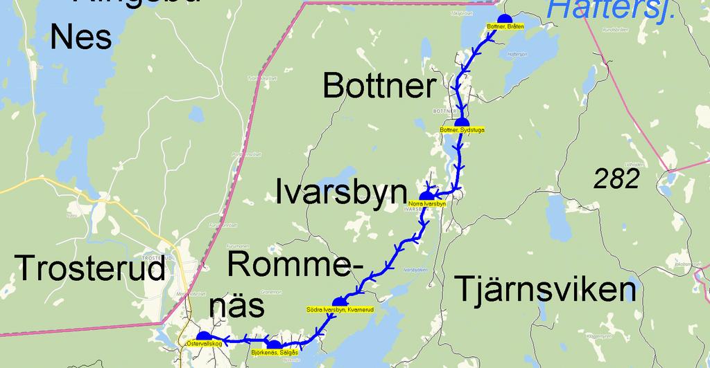 2014-08-18 15:07:16 Karta för Tur 6500 M - F Entreprenör Mikael Liljegren Fordon 6501 Ford Transit 6500 6.40 6.