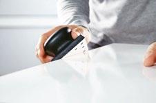 1 Först förser du handslipklossen med passande slippapper Granat eller Brilliant.