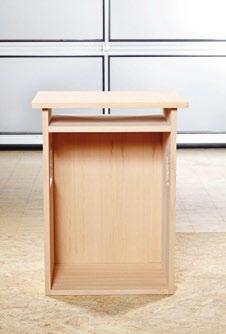 Ritning över arbetsstationen VAC SYS När man arbetar med CONTURO måste arbetsobjektet som ska kantlimmas vara säkert fastsatt.